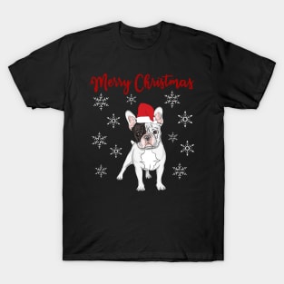 Merry Christmas Frenchie Bulldog T-Shirt